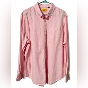 Five Four x Poggy The Man XL Darrick Oxford Shirt Pink Button Up Long Sleeve